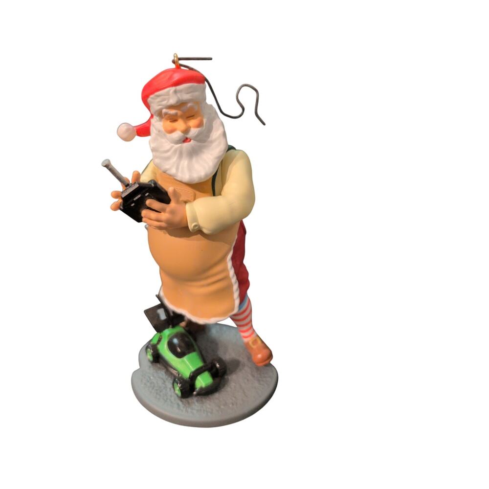 Toy maker Santa hallmark tree ornament